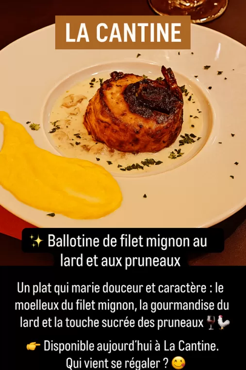 Présentation des plats restaurant la cantine , Valence, La Cantine