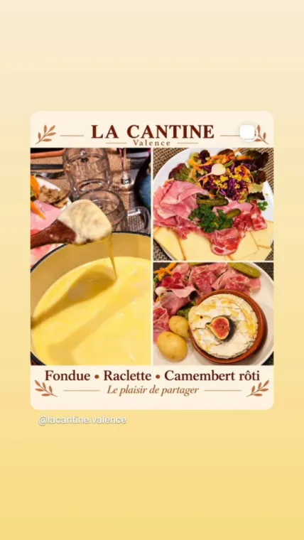 Fondue au fromage , Valence, La Cantine