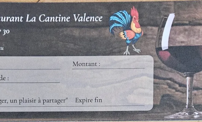 Carte cadeau 🎁 , Valence, La Cantine