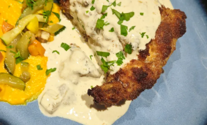 Cordon bleu au st nectaire , Valence, La Cantine